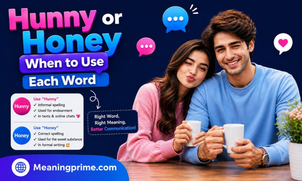Hunny or Honey When to Use Each Word