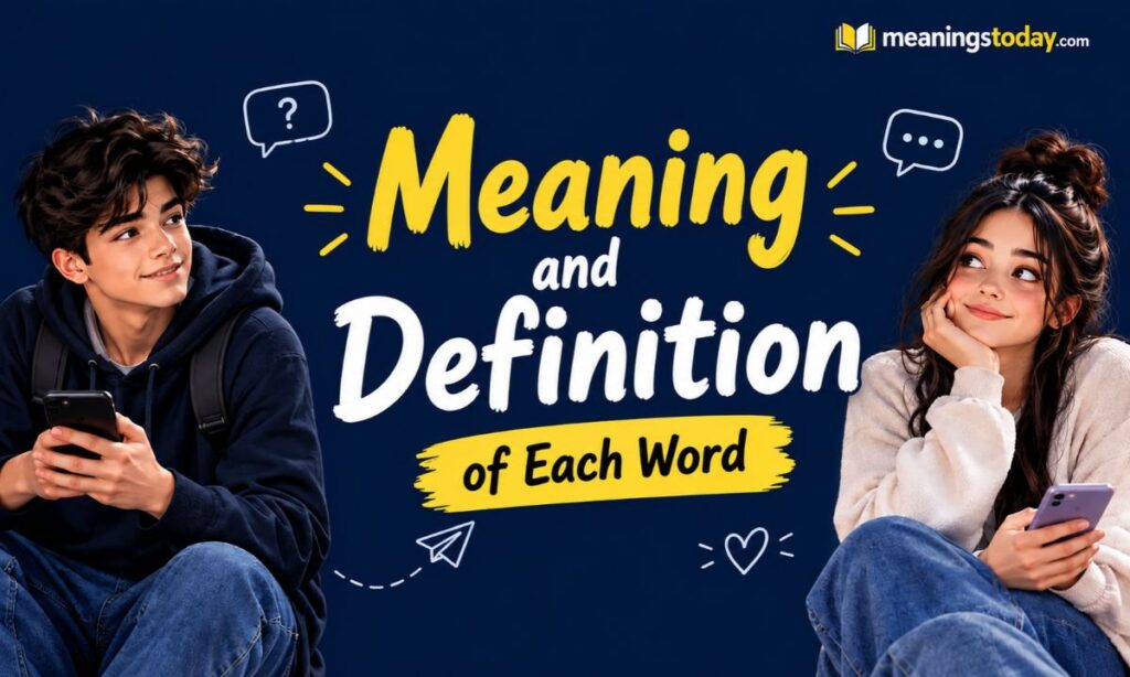 Meaning and Definition of Each Word