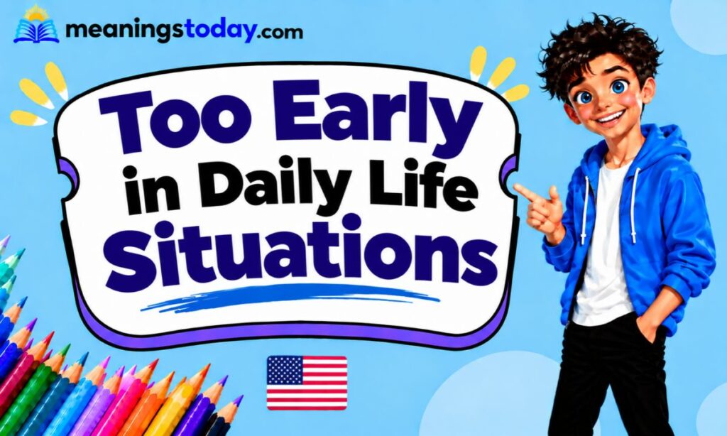 Too Early in Daily Life Situations