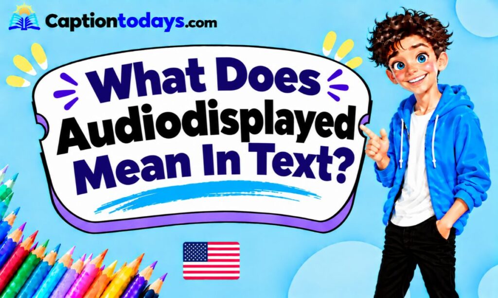 What Does Audiodisplayed Mean In Text_