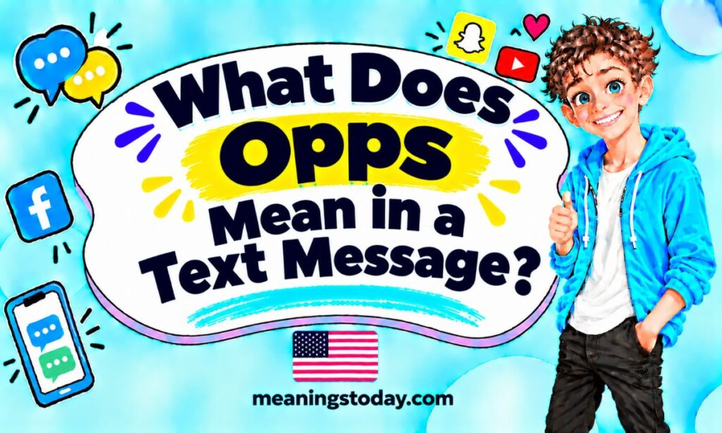 What Does Opps Mean in a Text Message_