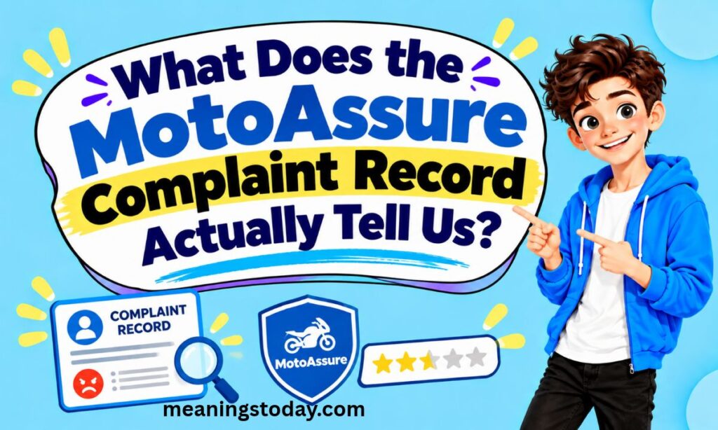 What Does the MotoAssure Complaint Record Actually Tell Us_