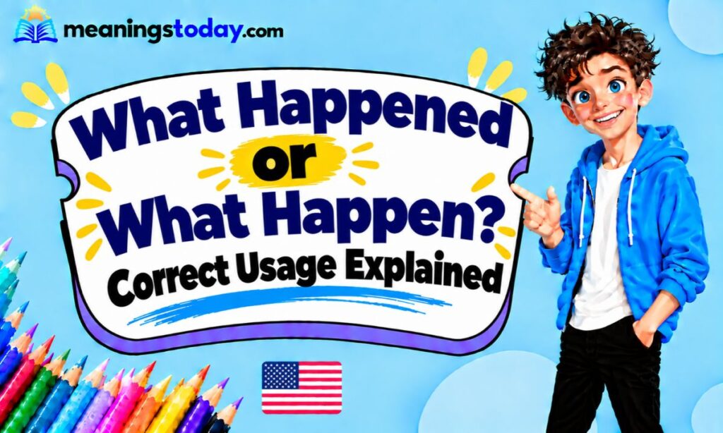 What Happened or What Happen_ Correct Usage Explained