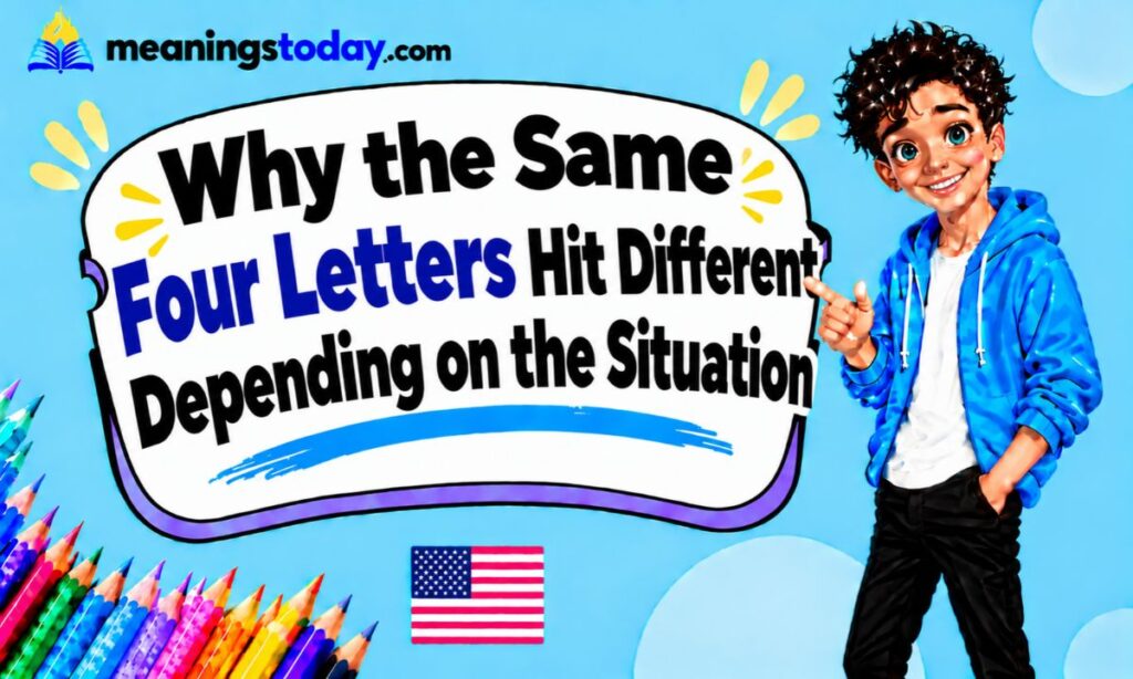 Why the Same Four Letters Hit Different Depending on the Situation