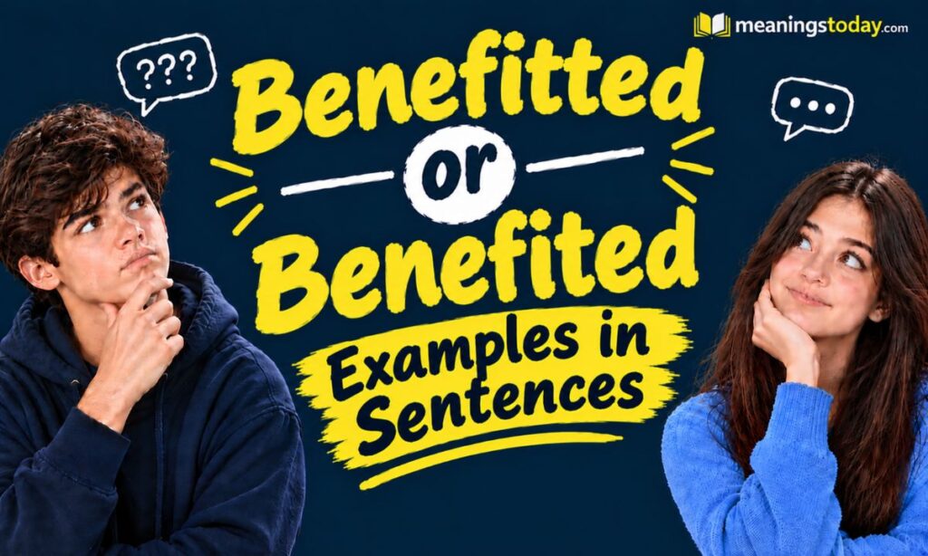 Benefitted or Benefited Examples in Sentences