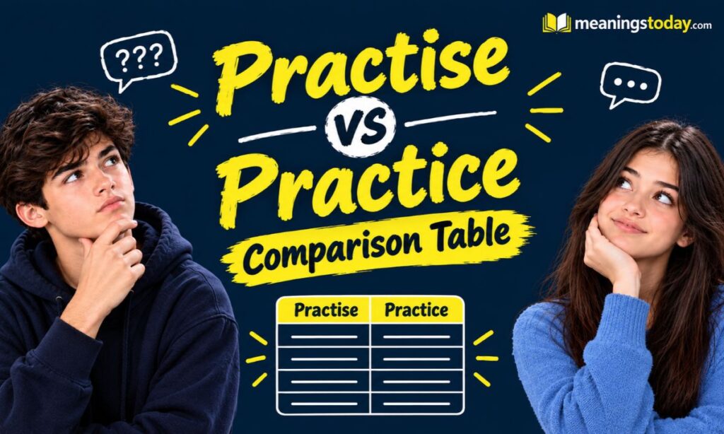 Practise vs Practice Comparison Table