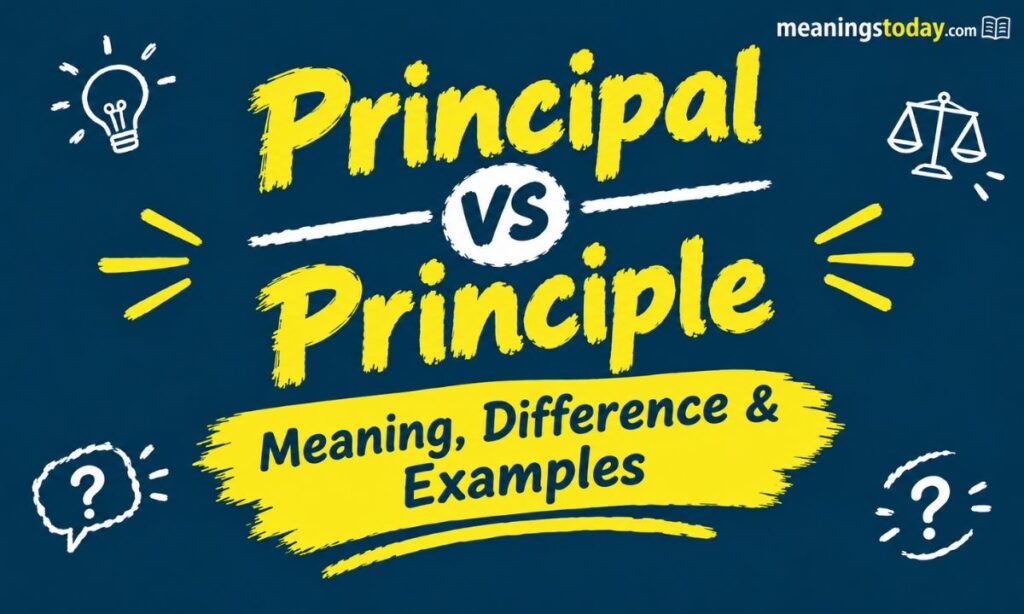 Principal vs Principle: Meaning, Difference & Examples