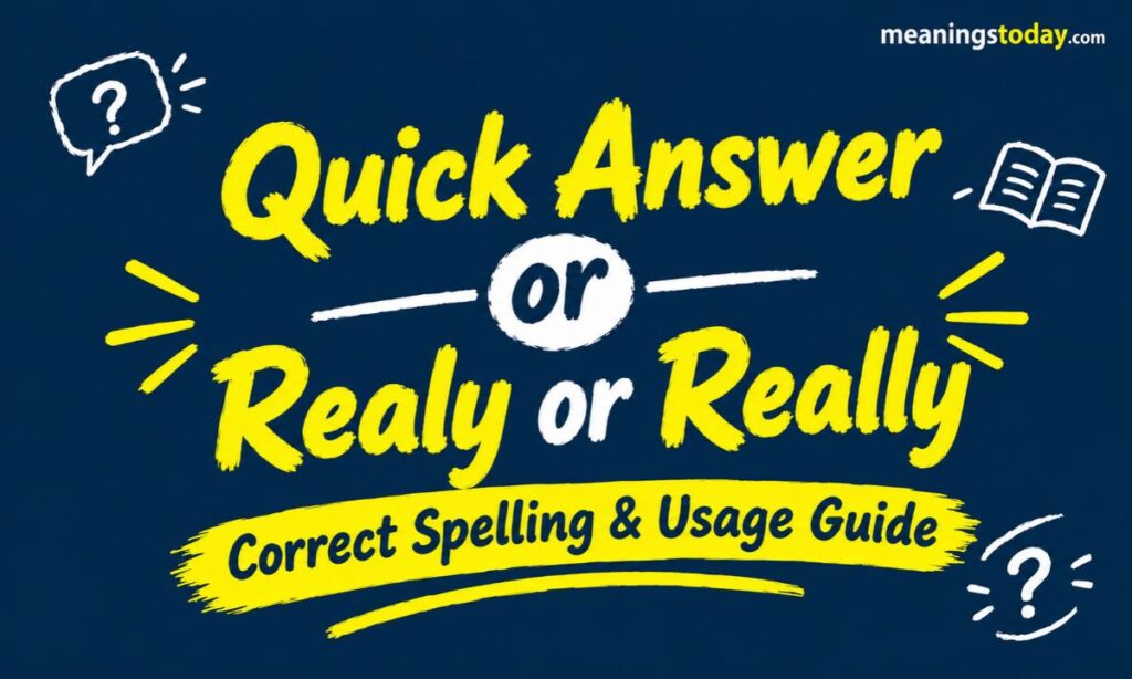 Quick Answer Realy or Really