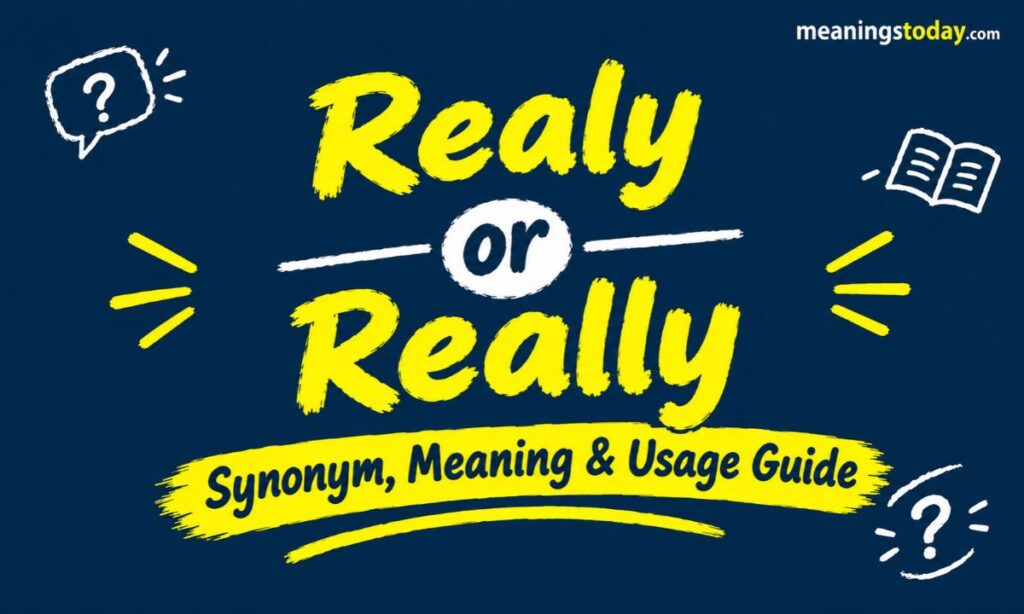 _Realy or really synonym
