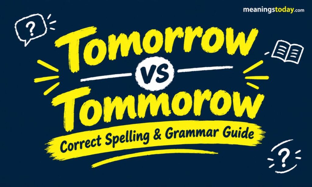 Tomorrow vs Tommorow_ Correct Spelling & Grammar Guide